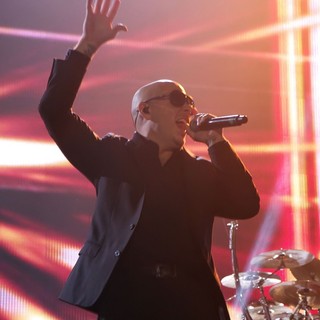 Pitbull in Pitbull Performing on Stage at The Ricoh Coliseum
