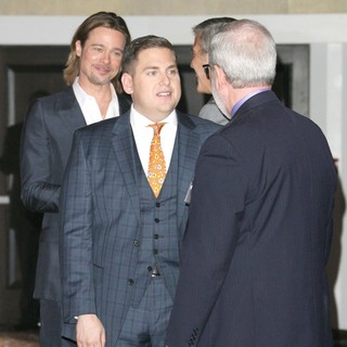 Brad Pitt, Jonah Hill, George Clooney in 84th Annual Academy Awards Nominees Luncheon