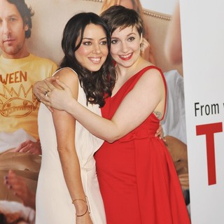 Aubrey Plaza, Lena Dunham in This Is 40 - Los Angeles Premiere - Arrivals