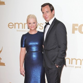 Amy Poehler, Will Arnett in The 63rd Primetime Emmy Awards - Arrivals