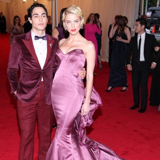 Zac Posen, Amber Heard in Schiaparelli and Prada Impossible Conversations Costume Institute Gala