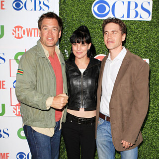 Michael Weatherly, Pauley Perrette, Brian Dietzen in 2010 CBS, CW, Showtime Summer Press Tour Party