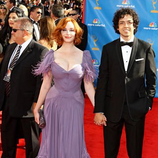 Christina Hendricks, Geoffrey Arend in The 62nd Annual Primetime Emmy Awards
