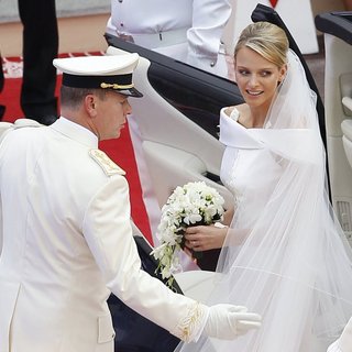 Prince Albert, Charlene Wittstock in Religious Ceremony of The Royal Wedding of Prince Albert II of Monaco to Charlene Wittstock