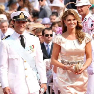 Prince Carl Philip, Princess Madeleine in Religious Ceremony of The Royal Wedding of Prince Albert II of Monaco to Charlene Wittstock