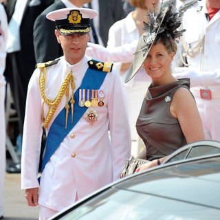Prince Edward, Sophie Rhys-Jones in Religious Ceremony of The Royal Wedding of Prince Albert II of Monaco to Charlene Wittstock