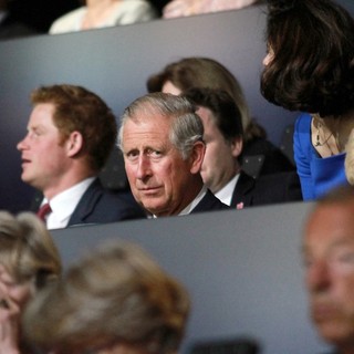 Prince Harry, Prince Charles, Camilla Parker Bowles in The Opening Ceremony of The London 2012 Olympic Games