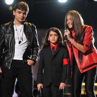 Prince Jackson, Prince Michael II, Paris Jackson in Michael Jackson Tribute Concert Held at The Cardiff Millenium Stadium