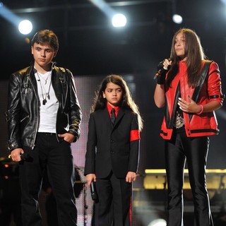Prince Jackson, Prince Michael II, Paris Jackson in Michael Jackson Tribute Concert Held at The Cardiff Millenium Stadium