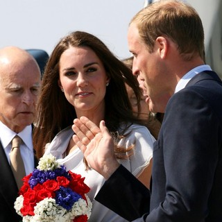 Kate Middleton, Prince William in Prince William and Kate Middleton Arrive at LAX International Airport