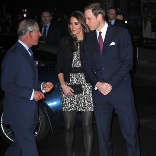 Kate Middleton, Prince William in Gary Barlow in Concert Raising Funds for The Prince's Trust - Arrivals