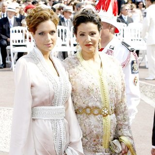 Princess Lalla Soukaina, Princess Lalla Meryem in Religious Ceremony of The Royal Wedding of Prince Albert II of Monaco to Charlene Wittstock
