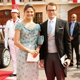 Princess Victoria, Prince Daniel in Religious Ceremony of The Royal Wedding of Prince Albert II of Monaco to Charlene Wittstock