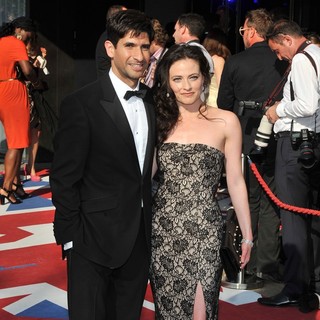 Raza Jaffrey, Lara Pulver in The 2012 Arqiva British Academy Television Awards - Arrivals