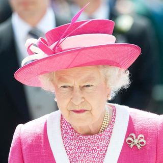 Queen Elizabeth II in The Derby Stakes at Epsom Racecourse