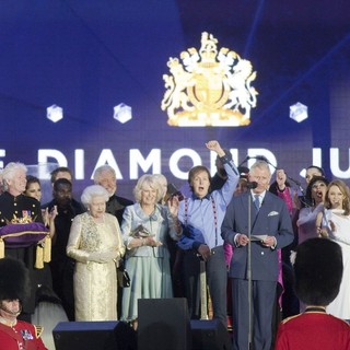 will.i.am, Cheryl Cole, Queen Elizabeth II, Tom Jones, Camilla Parker Bowles, Paul McCartney, Prince Charles, Kylie Minogue, Gary Barlow in The Diamond Jubilee Concert