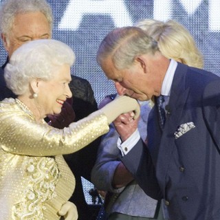 Queen Elizabeth II, Prince Charles, Paul McCartney in The Diamond Jubilee Concert