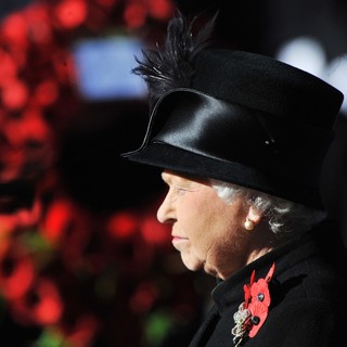 Queen Elizabeth II in Sunday Commemorating Sacrifices of The Armed Forces