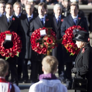 Queen Elizabeth II in Sunday Commemorating Sacrifices of The Armed Forces