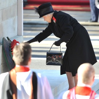 Queen Elizabeth II in Sunday Commemorating Sacrifices of The Armed Forces