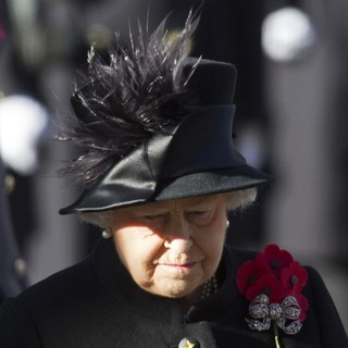 Queen Elizabeth II in Sunday Commemorating Sacrifices of The Armed Forces