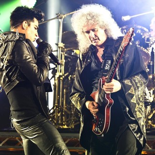 Adam Lambert, Brian May in Queen and Adam Lambert Performing Live