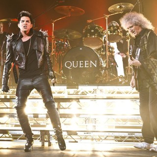 Adam Lambert, Brian May in Queen and Adam Lambert Performing Live