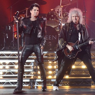 Adam Lambert, Brian May in Queen and Adam Lambert Performing Live
