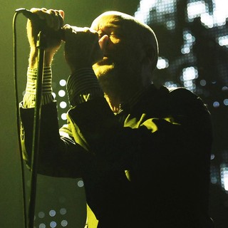 Michael Stipe, R.E.M. in R.E.M. Perform Live in Concert at Siemens Arena