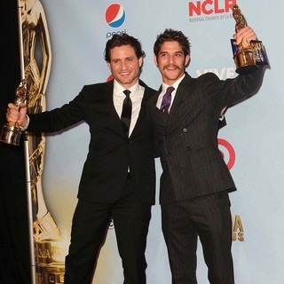Edgar Ramirez, Tyler Posey in 2012 NCLR ALMA Awards - Press Room