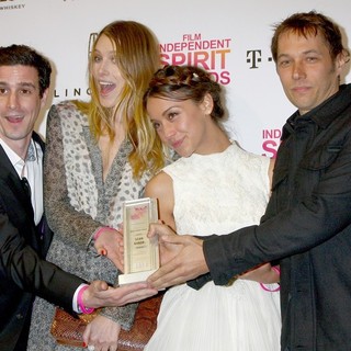 James Ransone, Dree Hemingway, Stella Maeve, Sean Baker in 2013 Film Independent Spirit Awards - Press Room