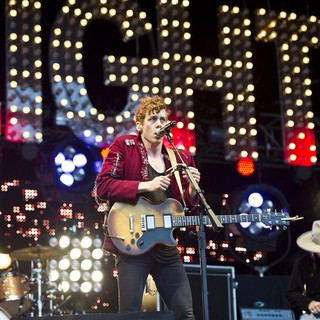 David 'Skully' Sullivan Kaplan, Johnny Borrell, Razorlight in Razorlight Performing at Get Loaded in The Park