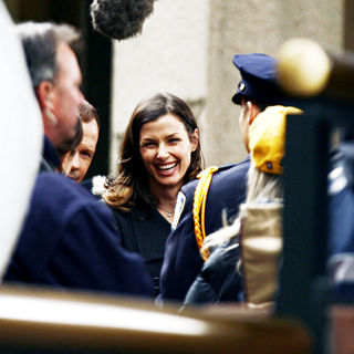 Bridget Moynahan in On the set of 'Reagan's Law' filming the pilot episode