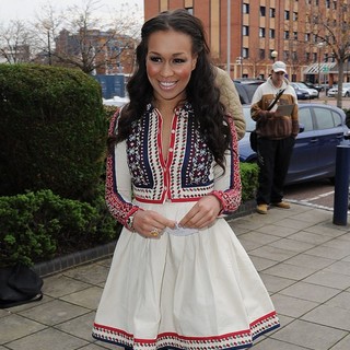 Rebecca Ferguson in Rebecca Ferguson Arrives at The Real Radio Studios