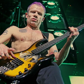 Flea, Red Hot Chili Peppers in The Red Hot Chili Peppers Performing at Manchester MEN Arena