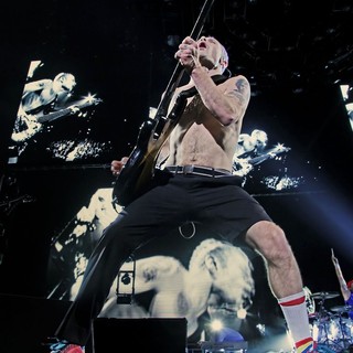 Flea, Chad Smith, Red Hot Chili Peppers in The Red Hot Chili Peppers Performing at Manchester MEN Arena
