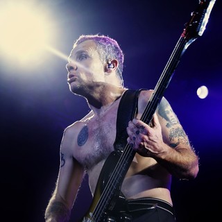 Flea, Red Hot Chili Peppers in The Red Hot Chili Peppers Performing at Manchester MEN Arena