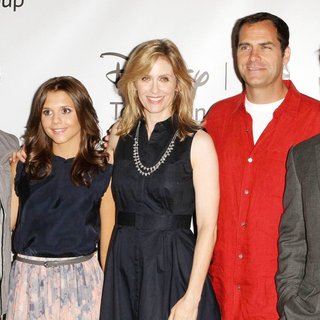 Blair Redford, Alexandra Chando, Helen Slater, Andy Buckley, Adrian Pasdar in 2011 Disney ABC Television Group Host Summer Press Tour