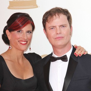 Holiday Reinhorn, Rainn Wilson in The 63rd Primetime Emmy Awards - Arrivals