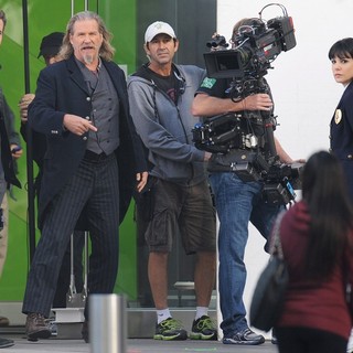 Ryan Reynolds, Jeff Bridges, Mary-Louise Parker in Filming Scenes for The Movie R.I.P.D.