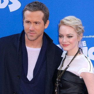 Ryan Reynolds, Emma Stone in The Croods Premiere - Arrivals