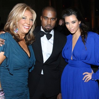 Denise Rich, Kanye West, Kim Kardashian in The Angel Ball 2012