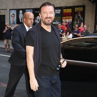 Ricky Gervais in Ricky Gervais at The Late Show with David Letterman
