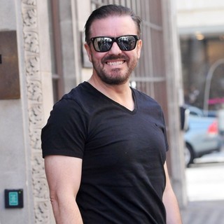 Ricky Gervais in Ricky Gervais Outside The BBC Radio One Studios