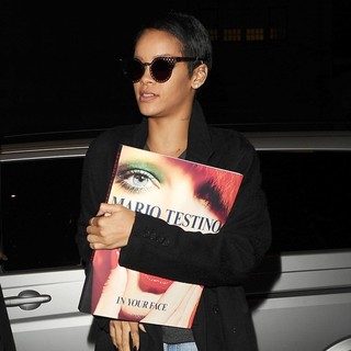 Rihanna in Rihanna Arriving Back at Her Hotel After An All Day Photoshoot