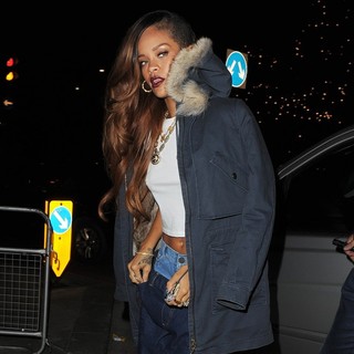 Rihanna in Rihanna Arriving Back at Her Hotel Following A Late Night Out