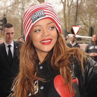 Rihanna in Rihanna Arrives at Her Hotel Ahead of Her Rihanna x River Island Catwalk Show