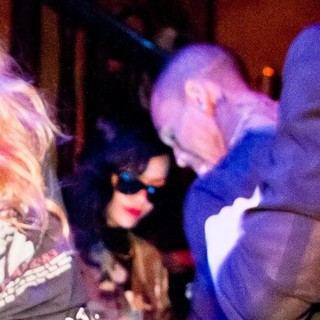 Rihanna in Rihanna and Chris Brown Partying Together Around 1AM