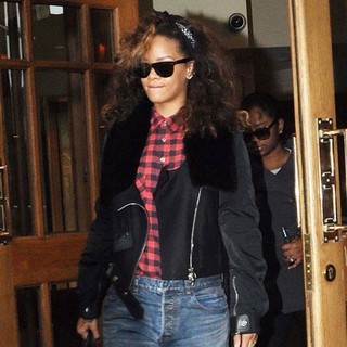 Rihanna in Rihanna Is Seen Departing from The Clarence Hotel After Her Concert in Belfast Over The Weekend