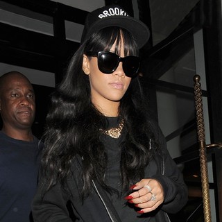 Rihanna in Rihanna Leaving Her Hotel